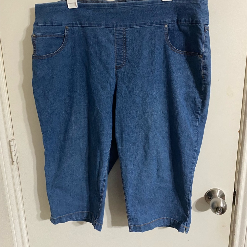 Time and Tru Blue Jean Capris SIZE 20